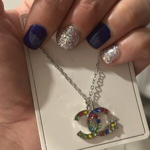 Colorful Crystal Pendant Necklace